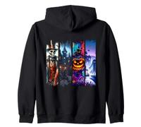 Halloween Haunting Season Paint Stroke design Zip Hoodie