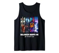 Halloween Haunts Me (in The Best Way) Paint Stroke Design Tank Top