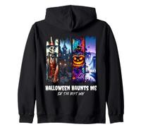 Halloween Haunts Me (In The Best Way) Paint Stroke design Zip Hoodie