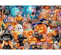 Halloween Havoc Jigsaw Puzzle 1000 Piece by Vermont Christmas Company - Halloween Puzzles with Randomly Shaped Pieces - 26 5/8" x 19 1/4"