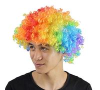 Halloween Head Clown Fans With The Same Wig 360 Lace Closure with (multicolour, One Size)