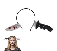Halloween Head Pierced Blood Enclosure, Funny Horror Headpiece, Halloween Costume Headpiece - For Ghost House Party Prank Theatre Film Performance Event Theme Park Holiday Photo