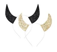 Halloween Headband Hairbands for Women Men Glitter Devil Horns Hair Bands