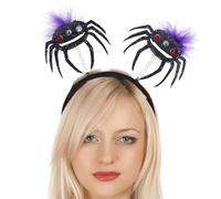 Halloween Headbands for Women, Halloween Spider Headband | Creative Soft Spider Helmet with Spring | Halloween Spider Accessories Vivid Comfortable Party Headwear
