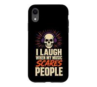 Halloween Headphones I Laugh When My Music Scares People Case for iPhone XR