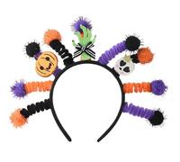 Halloween Headpiece Sparkling Skull Decoration Practical Headband Fashion Hair Accessories For Party Photos Props Mysterious Skull Headwear With Butterfly Detail