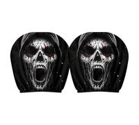 Halloween Headrest Cover Elastic Spooky Skull Decoration