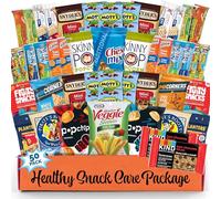 Healthy Snack Box Variety Pack Easter Care Package (50 Count) Candy Gift Basket College Student Crave Food Box, Nutritious Bars Chips, Birthday Sweet Treats for Adults Kids Teens Boys Girls