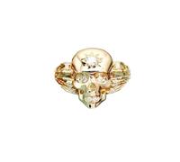 Halloween Hip-Hop Style Skull Ring Punk-Inspired, Niche Design, Diamond-Embellished Finger Jewelry(7)