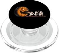 Halloween Hockey Funny Pumpkin Chasing Ghosts PopSockets PopGrip for MagSafe
