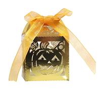 Halloween Hollow Pumpkin Boxes Set, Reflective golden, A | Bridal Shower Party Supplies for Home, Marriage Gift for Baby Shower Girls Boys Present