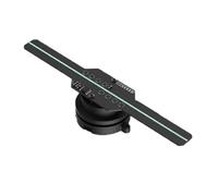 Halloween Hologram, 14CM Transparent Led Display Mini 3d Holog Fan Projector Halloween Christmas for Store, Christmas