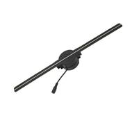 Halloween Hologram, 3D Holographic Project Advertising Machine Fan Rotating LED Screenless Display Three-dimensal Floating Aerial Imaging for Store, Christmas