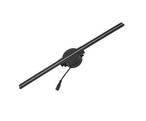 Halloween Hologram, 3D Holographic Project Advertising Machine Fan Rotating LED Screenless Display Three-dimensal Floating Aerial Imaging for Store, Christmas