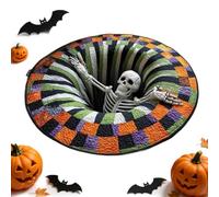 Halloween Home Decor Carpet Non-Slip Spooky Soft Scary Optical Illusion Mat