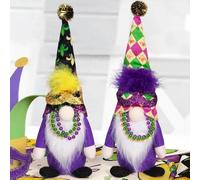Halloween Home Decor Halloween Decorations Faceless Old Man Gnome Figurine Polyester Fiber Desktop Ornament for Holiday Party Home Decoration (Yellow, 29x11cm)
