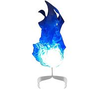 Halloween Home Decor Halloween Decorations Indoor Props Lamp Illuminated 2. 0 Floating Flame Fireball Floating Decoration & Hangs Wooden House Ornament (Blue, One Size)