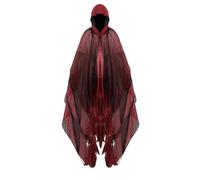 Halloween Hooded Cape | Halloween Cloak Grim Reapers Costume With Soft White Mesh | Adult Halloween Ghost Costume | Witch Ghost Costumes | Halloween Christmas Fancy Cape Costumes