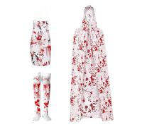 Halloween Hooded Cloak Vampire Witch Gothic Hooded Cape