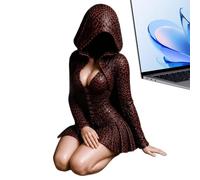Halloween Hooded Reader Figurine Robe Lady Fantasy Gothic Statue