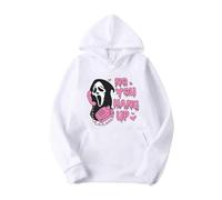 Halloween Hoodie No You Hang Up Scream Winter Unisex Jumper Spring/Autumn Sweatshirt Vintage Harajuku Tops(5,XXL)