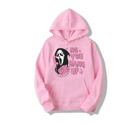 Halloween Hoodie No You Hang Up Scream Winter Unisex Jumper Spring/Autumn Sweatshirt Vintage Harajuku Tops(4,L)