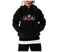 Halloween Hoodie Unisex Kids Cartoon Ghost Pumpkin Print Pullover Sweatshirts Teenage Boys Girls Winter Warm Long Sleeve Hooded Sweat with Pocket Casual Fashion Outerwear Age 3-12 Years (5-6 Years)