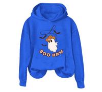Halloween Hoodie Women's Fashionable Hoodies Cotton Warm Hoodie Autumn Winter Tops Teenager Girls 2025 Y2K Sweatshirt with Hood Comfortable Pullover Coat, blue, XXL