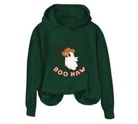 Halloween Hoodie Women's Fashionable Hoodies Cotton Warm Hoodie Autumn Winter Tops Teenager Girls 2025 Y2K Sweatshirt with Hood Comfortable Pullover Coat, Black-green, M