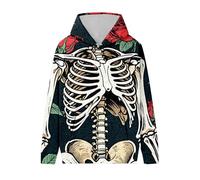 Halloween Hoodies for Men Cowl Neck Hoodie Fleece Pullover Sweat Hood Long Sleeve Sweatshirt Casual Pullover Fall Winter Loose Fit Tops with Embroidery Sportwear Christmas Shirts Mens (Black-a, L)