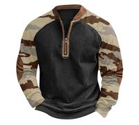 Halloween Hoodies for Men UK Jumpers Pullover Hooded Sweatshirts Plaid Jacquard Long Sleeve Drawstring Work Hipster Casual Hoodie Overcoat Christmas Jumpers Light Up (Army Green-k, XL)