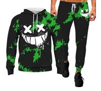 Halloween Hoodies for Mens Bat Print Long Sleeve Patchwork Stitched Knit Lightweight Sweatshirt Trendy Autumn Jumpers Cozy Sweater Loungewear Outdoor Activity Wear Green