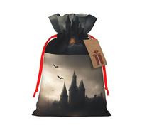Halloween Horror 1 Gift Bag with Handles and tag, Perfect for Christmas, Birthday, Wedding or Daily Gift - (M)
