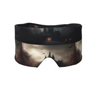 Halloween Horror 1 Print Soft Eye and Ear Muffs for Adults Sleeping Protection Cover for Travel Nap Relief