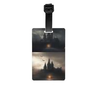 Halloween Horror 1 Print Versatile Luggage Tags for Suitcases Labels Set Easy to Identify Travel Daily Use