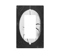 Halloween Horror Gothic Spider Decorative Light Switch Cover Plate 1 Gang Single Rocker, Vintage Goth Scary Insect Electrical Switchplate, Creepy Electrical Faceplate for Bedroom Room