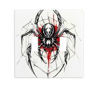 Halloween Horror Gothic Spider Decorative Light Switch Cover Wall Plate 2 Gang Double Toggle, Goth Scary Insect Electrical Faceplate for Room, Creepy Switchcover Switchplate