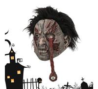 Halloween Horror Head Cover | Halloween Evil Facial Cover Creepy Photo Props | Realistic Cosplay Accessories for Adults Role Play Haunted House Movie Escape Room Pranks Performance