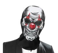 Halloween Horror Mask, Scary Halloween Mask - Horror Evil Ghost Mesh Mask with Breathable Design, Evil Ghost Mask, Scary Halloween Mesh Costume for Adults, for Holiday Party Requ