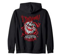 Halloween Horror Nights I Survived HHN Bloody Pumpkin Zip Hoodie