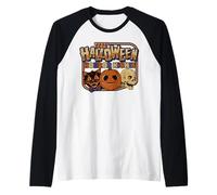 Halloween Horror Nights Lil Boo and Icons Front & Back Raglan Baseball Tee