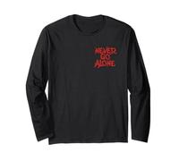 Halloween Horror Nights Never Go Alone Raven Front & Back Long Sleeve T-Shirt