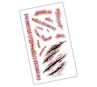 Halloween Horror Party Stickers,Halloween Terror Stickers - Face Decals Prank Props, Temporary Simulation For Women Kids Costume Party Horror Carnival Cosplay