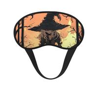 Halloween Horror Print Adults Washable Eye Mask for Sleeping Blocking Nap for Travel Camping Night Rest