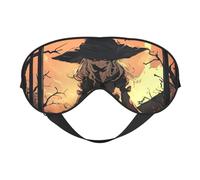 Halloween Horror Print Eye Mask,Silk-Like Sleep Mask,Night Sleeping Mask for Men Women,for Sleep Relaxation