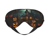 Halloween Horror Print Eye Mask,Silk-Like Sleep Mask,Night Sleeping Mask for Men Women,for Sleep Relaxation