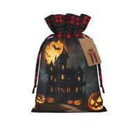 Halloween Horror Print Gift Reusable Bags Festive Drawstring Pouches Versatile Birthday Wedding Favors