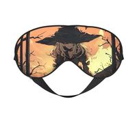 Halloween Horror Print Outdoor Travel Stylish Eye Mask Adjustable Sleep Camping Meditation Relaxation