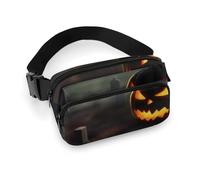Halloween Horror Printed Fanny Pack Fanny Packs for Women Men,Crossbody Bag Large Chest Bag with Adjustable Strap for Outdoors Workout Traveling Casual Running, Halloween Horror, 20x13cm