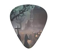 Halloween Horror Prints Guitar Plectrums 12 Pieces Set - Comfortable In The Hand With Smooth Edges Three Thicknesses To Match